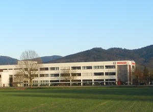 Das Verwaltungsgebäude der Robert Bosch GmbH in Bühl.